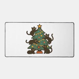 Christmas Cats Around The Tree Holiday Classic Bureaumat