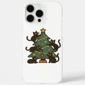 Christmas Cats Around The Tree Holiday Classic Case-Mate iPhone Case (Achterkant)