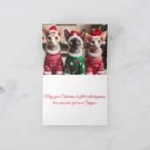 Christmas Cats Card | Funny Sphynx Cats  Bedankkaart (Binnen)