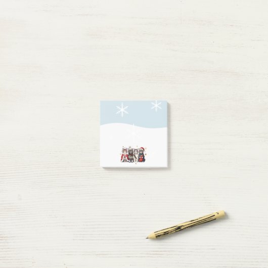 Christmas Cats Cute Post It Notes (Op bureau)
