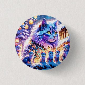 Christmas Cats Display Ronde Button 3,2 Cm