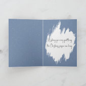 Christmas Cats Embracing On a Snowy Fence Kaart (Binnen)