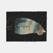 Christmas Cats Fun Kitten Pet Fat Gray Cat In  Fleece Deken (Voorkant (Horizontaal))