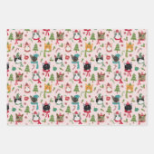 Christmas Cats Gift Wrap Inpakpapier Vel (Voorkant 2)