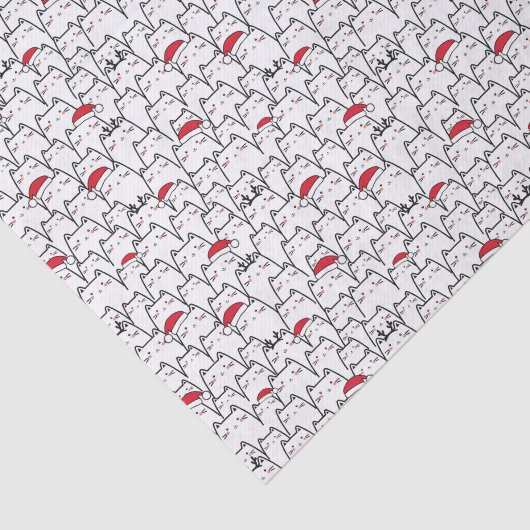 Christmas Cats Pattern   Tissuepapier (Detail)