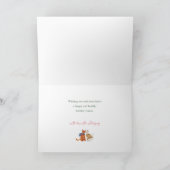 Christmas Cats playing Piano Holiday Card Bedankkaart (Binnen)