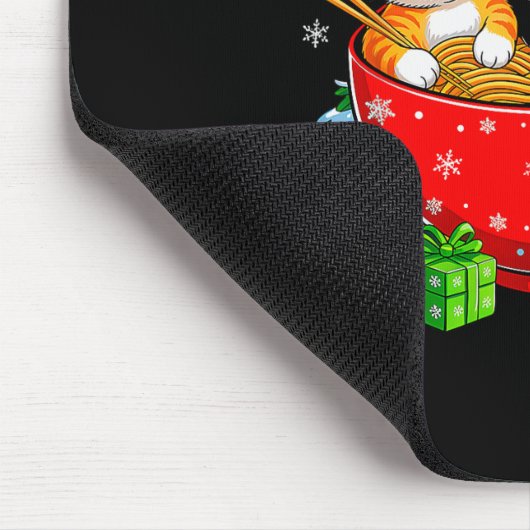 Christmas Cats Ramen Kitten Anime Xmas For Men Wom Muismat (Hoek)
