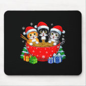 Christmas Cats Ramen Kitten Anime Xmas For Men Wom Muismat (Voorkant)