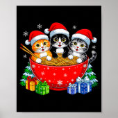 Christmas Cats Ramen Kitten Anime Xmas For Men Wom Poster (Voorkant)