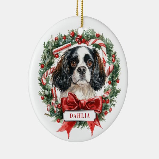 Christmas Cavalier King Charles Spaniel Ornament (Rechts)
