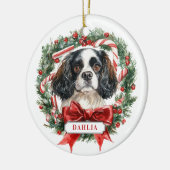 Christmas Cavalier King Charles Spaniel Ornament (Links)