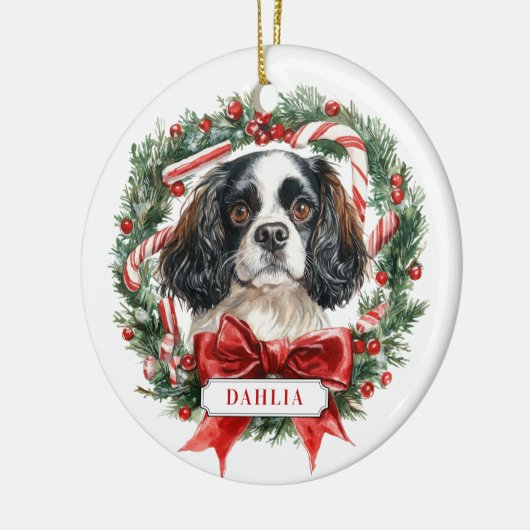 Christmas Cavalier King Charles Spaniel Ornament (Links)