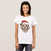 Christmas Cavapoo Cavoodle T-shirt - crème (Voorkant volledig)