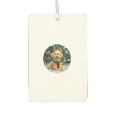 Christmas Cavapoo Rendier Dog Santa Hat Schattige  Luchtverfrisser (Voorkant)