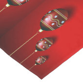 Christmas Celebration Golden Red Winter Elegant Korte Tafelloper (Hoek)