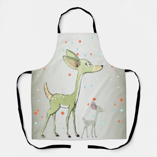 Christmas Celebration Green Deers Holidays Cute Schort (Voorkant)