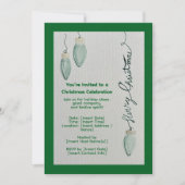 Christmas Celebration Invitation  Kaart (Voorkant)