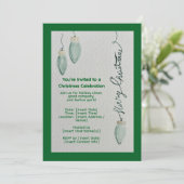 Christmas Celebration Invitation  Kaart (Staand voorkant)