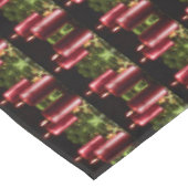 Christmas Celebration Red Candles Green Leaves Tafelkleed (Gekanteld)