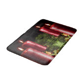 Christmas Celebration Red Candles Winter Holidays Badmat (Gekanteld)