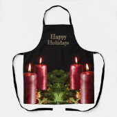 Christmas Celebration Red Candles Winter Holidays Schort (Voorkant)