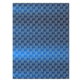 Christmas Celebration White Snowflakes Navy Blue Tafelkleed (Voorkant)