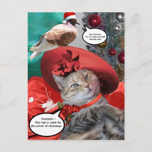 CHRISTMAS CELEBRATIONS OF PRINCESS TATUS CAT BRIEFKAART (Voorkant)