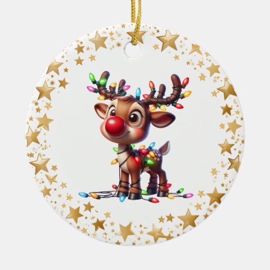 Christmas Ceramic Ornament (Voorkant)