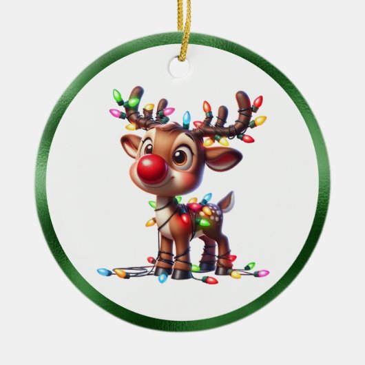 Christmas Ceramic Ornament (Voorkant)