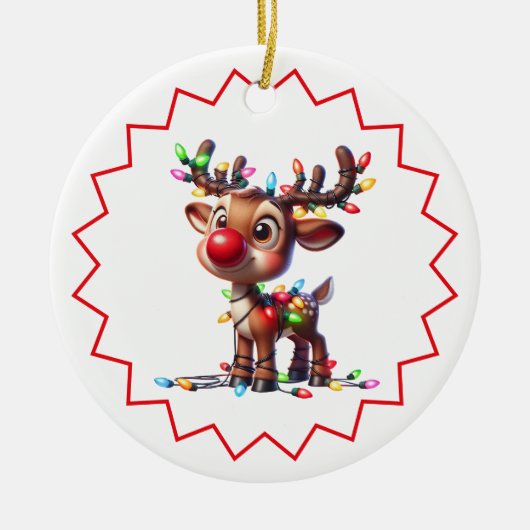 Christmas Ceramic Ornament (Voorkant)