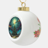 Christmas Ceramic Ornament –Round Keepsake (Rechts)