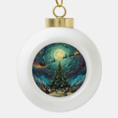 Christmas Ceramic Ornament –Round Keepsake (Voorkant)