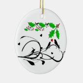  CHRISTMAS CERAMIC ORNAMENT "TORTELDUIFJES" (Rechts)