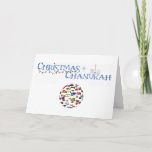 Christmas Chanoeka wenskaart Feestdagen Kaart