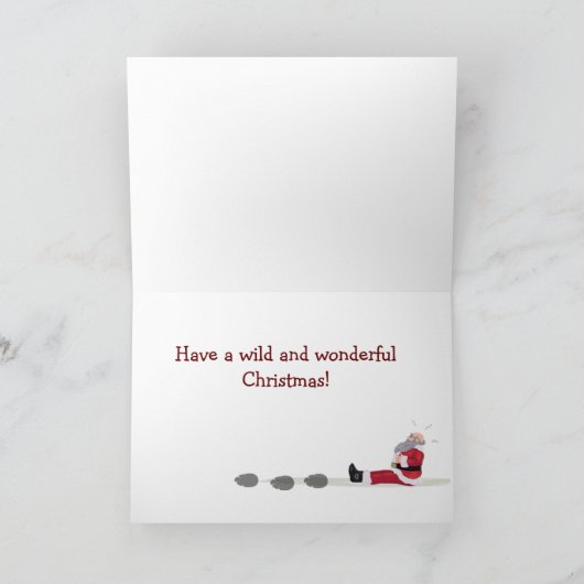 Christmas Chaos Collectie: Olifant Bedankkaart (Binnen)