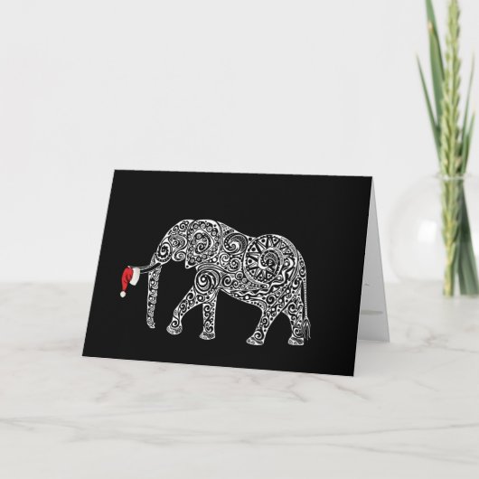 Christmas Chaos Collectie: Olifant Bedankkaart (Voorkant)