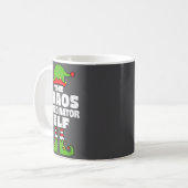 Christmas Chaos Coordinator Elf Funny Xmas Holiday Koffiemok (Voorkant links)