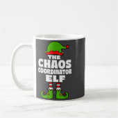Christmas Chaos Coordinator Elf Funny Xmas Holiday Koffiemok (Links)