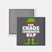 Christmas Chaos Coordinator Elf Funny Xmas Holiday Magneet (Voorkant / Achterkant)