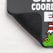 Christmas Chaos Coordinator Elf Funny Xmas Holiday Muismat (Hoek)