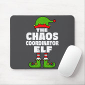 Christmas Chaos Coordinator Elf Funny Xmas Holiday Muismat (Met muis)