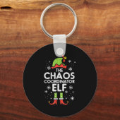 Christmas Chaos Coordinator Elf Xmas Family Match Sleutelhanger (Voorkant)