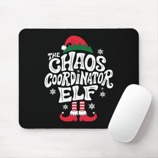 Christmas Chaos Coordinator Elf Xmas Pajama Gift M Muismat (Met muis)