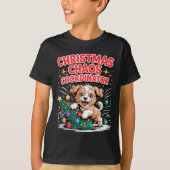 Christmas Chaos Coordinator Xmas Puppy Funny Shi-o T-shirt (Voorkant)