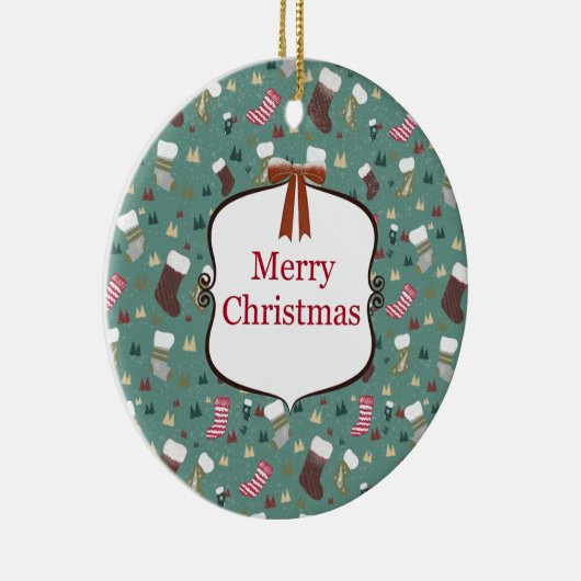 "Christmas Charm" Keramisch Ornament (Rechts)