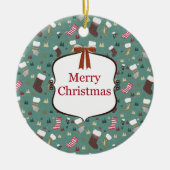 "Christmas Charm" Keramisch Ornament (Voorkant)