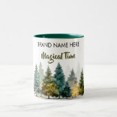 Christmas Charm Mug • Add Your Brand Name Tweekleurige Koffiemok (Center)