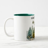 Christmas Charm Mug • Add Your Brand Name Tweekleurige Koffiemok (Links)
