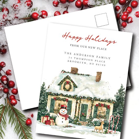 Christmas Charm Nieuw Adres Aankondiging