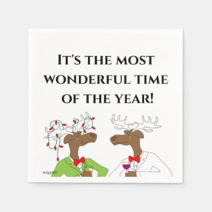 Christmas Cheer 2 Moose servetten